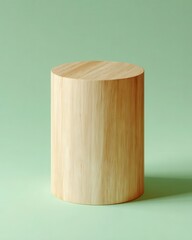 Wall Mural - Simple Elegant Wooden Podium for Minimalist Product Display
