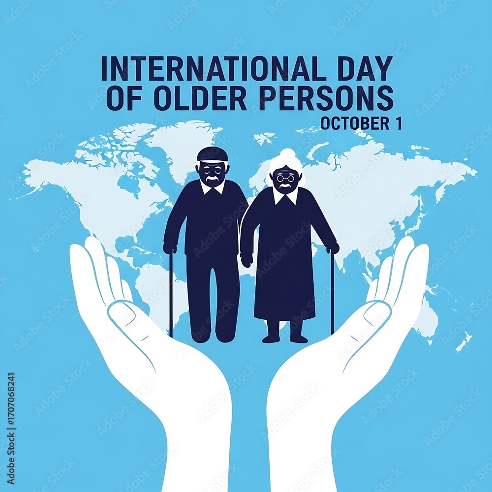 International day of older persons october 1st with caring hands and ...