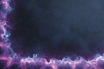 Wall Mural - Dark background with pink and purple fire frame