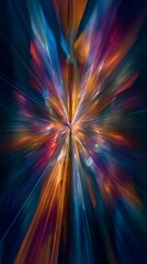 Wall Mural - Colorful abstract background with a star burst