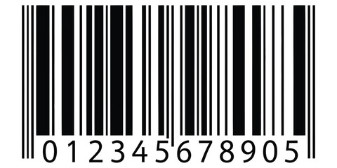 Barcode isolated on white background, a machinereadable representation of data, commonly used in retail and logistics for product identification and tracking