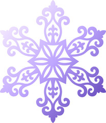 Snowflake ornament gradient S3-08