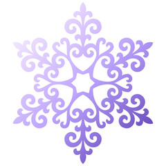 Snowflake ornament gradient S3-09