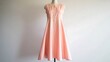 © khadiza474 - Peach A-line Dress on Mannequin Elegant Fashion