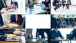 © metamorworks - Various business scenes and digital technology