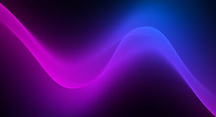 Wall Mural - an abstract background with a vibrant blue and purple glowing color gradient