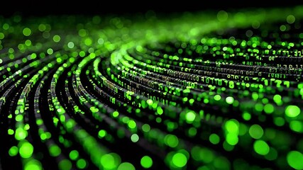 green binary code