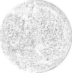 Wall Mural - sprayed black half circle form .graffiti art design . noise dispersion circle . spray effect .grunge