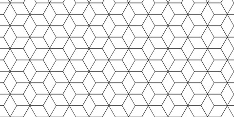 Wall Mural - vector grid line box and metal cube creative geometric fabric abstract tiles gradient web tech conne