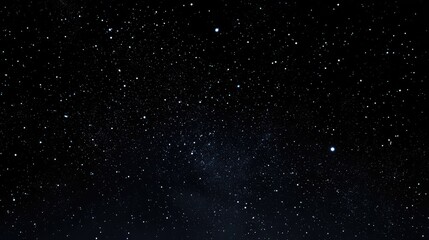Black night sky, vast stars and nebulae