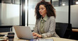 © ChasingMagic25/peopleimages.com - Finance, laptop and typing with business woman in office for administration or company management. Accounting, African and computer with financial manager in corporate workplace for budget review
