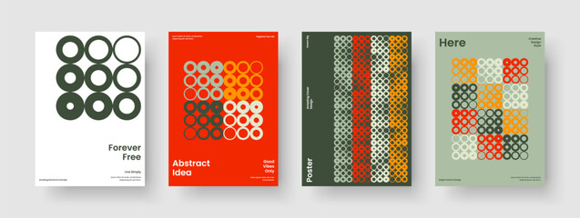 Canvas Print - geometric report layout. modern book cover design. creative flyer template. banner. business present