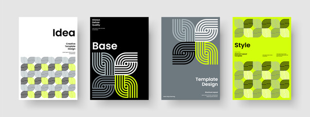 Wall Mural - Isolated Banner Layout. Modern Report Template. Geometric Business Presentation Design. Book Cover. Poster. Flyer. Brochure. Background. Journal. Leaflet. Pamphlet. Newsletter. Handbill