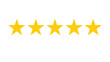 © Waqas - 5 yellow stars customer feedback concept, five yellow stars rating review, top quality, yellow rating stars icon, five yellow star sign, yellow rating symbol vector