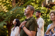 © Rido - Outdoor heart meditation in group