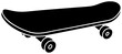 © blacksilhouette - skateboard illustration equipment silhouette tool logo skate icon board outline sport lifestyle set hobby deck activity skateboarding art skater shape and vector graphic background