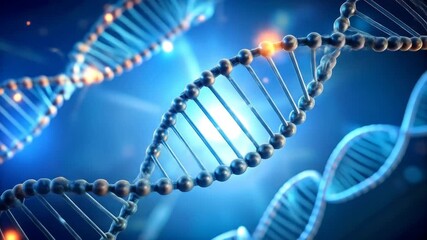 DNA strands with genetics, and abstract background.