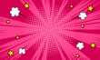 © anggi wibisono - Comic burst book cartoon in pink background. vector illustration pop art with cloud and stars element