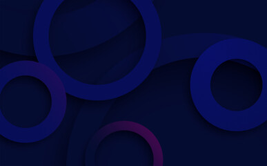 Wall Mural - abstract blue background with circles and modern vector design