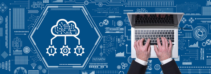 Wall Mural - Concept of iot
