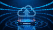© Gol - Cloud computing technology upload data transfer and storage server backup