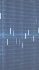 Wall Mural - animation of digital data processing over computer screen
