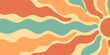 © moonnoon - Groovy retro sun burst with orange and yellow wave pattern. Summer sunshine and y2k ray style, vibrant color playful background, horizontal orientation for trendy settings.