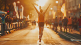 Sukces w maratonie – triumf, sport i motywacja na zawodach ulicznych

