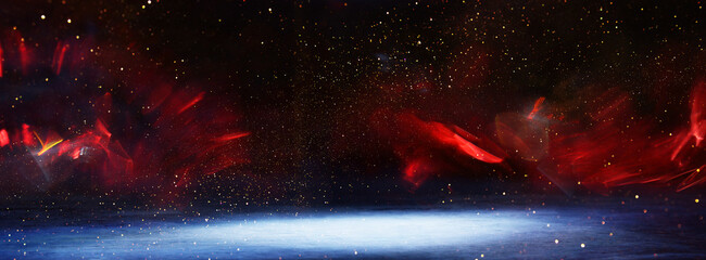 Wall Mural - Abstract red blurred gradient Light or lens flare pattern