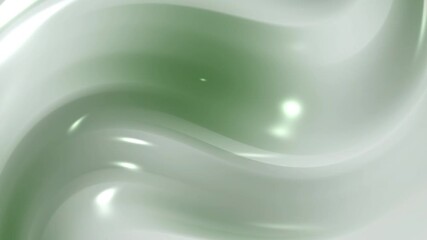 Wall Mural - seafoam green gradient background features smooth, wavy liquid motion. this seamless loop animation 