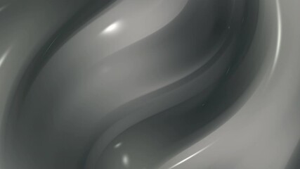 Wall Mural - silver gray gradient background features a mesmerizing animation of smooth, flowing waves. the seaml