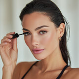 auge, frau, schönheit, make-up, gesicht, haut, augenbraue, wimper, close up, kosmetik, makro, abgeschlossen, lashes, mascara, nah, gestalten, leute, lidschatten, bestehen aus, pflege