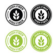 © Icon Legend  - High fiber icon or High fiber label vector isolated in flat style. High fiber icon for product packaging design element. High fiber label for packaging design element.