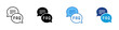 © sahila - FAQ Chat Multiple Style Icon Design Vector - Speech bubbles with “FAQ,” symbolizing support, help, or frequently asked questions