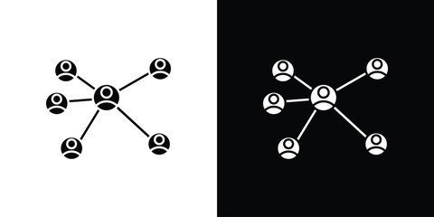 Chart network icons. glyph vector icon. Vector illustration eps 10