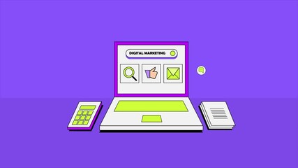 Wall Mural - Developing digital marketing strategies for online business growth, integrating SEO, social media, email campaigns, PPC, and targeted ads
