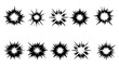 © MR.AK - Boom explosive motion line element set. Vector icon set