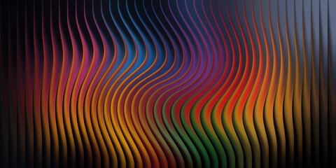 Abstract colorful background with vertical lines and wavy pattern design