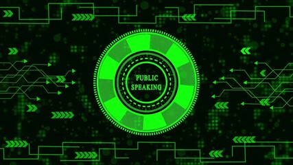 Sophisticated technology interface showcasing bright green elements, dynamic data streams, and complex circuit layouts, providing a sleek and contemporary visual environment,