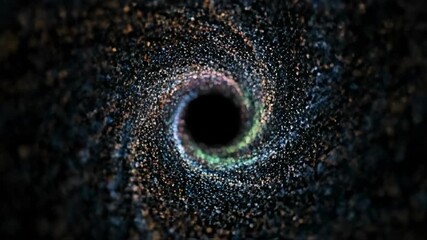 Wall Mural - A mesmerizing seamlessly looping video of swirling, luminous particles creating a magical, celebratory light vortex effect background, texture, mood
