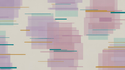 Abstract geometric pattern with overlapping shapes and pastel color palette