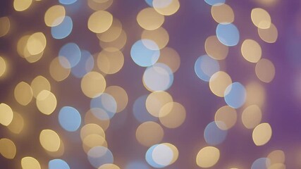 Wall Mural - Abstract motion of soft focus bokeh lights, creating a serene, peaceful background, seamlessly looping graphic, glow, light