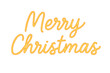 © gagaphoto - Merry christmas neon sign on transparent background