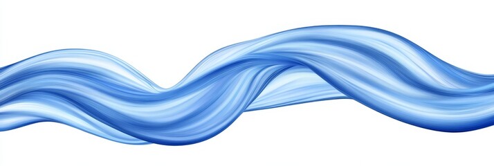 Canvas Print - dynamic blue flow vector with vibrant swirls and smooth gradients for contemporary design background