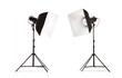 © Mood - Two studio lights with softboxes, isolated