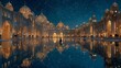 © Dipak - Stunning illuminated palace architecture under stars high resolution wallpaper