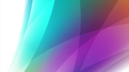 Wall Mural - Abstract colorful glossy gradient waves futuristic background. Seamless looping glowing retro smooth wavy motion design. Video animation Ultra HD 4K 3840x2160