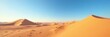 © sawaratch - Vast desert landscape with towering sand dunes under a clear blue sky, sunny, wilderness