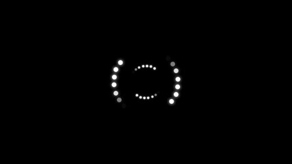 Circle loding animation on black background, loading progress bar loading animation, Beautiful Circle Loading icon animation, loding process movement isolated for website 4K Progress Bar Animation