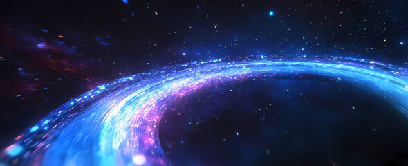 Wall Mural - Cosmic Spiral Nebulae Space Abstract